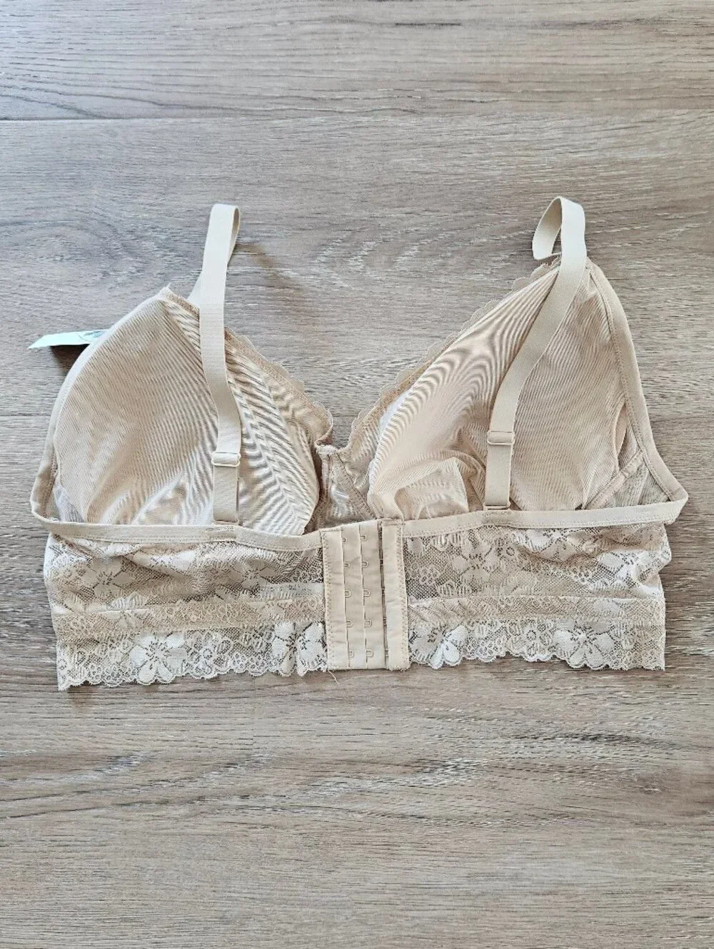 No Boundaries Lace Bralette in Nude Size XXXL